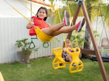 Exterior Cleaning Unlimited Kids on Swingset