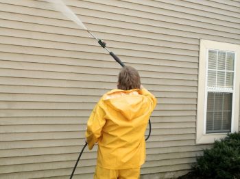 Exterior Cleaning Unlimited Vinyl Siding Technician